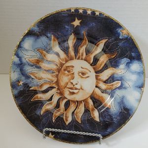 Sun Reverse Decoupage Decorative Plate